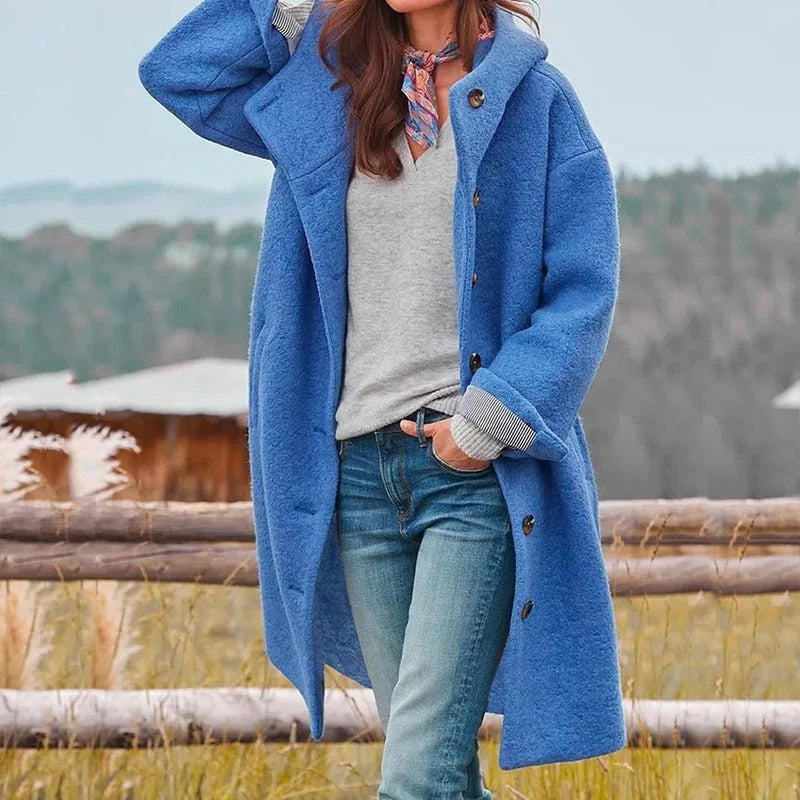 Joy™ | Stylish Warm Wool-Blend Trench Coat